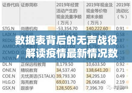 数据表背后的无声战役，解读疫情最新情况数据表的深层逻辑与现实意义