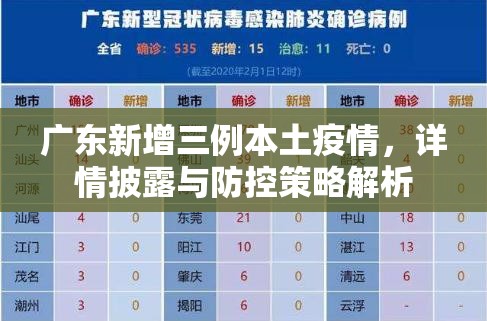广东新增三例本土疫情，详情披露与防控策略解析