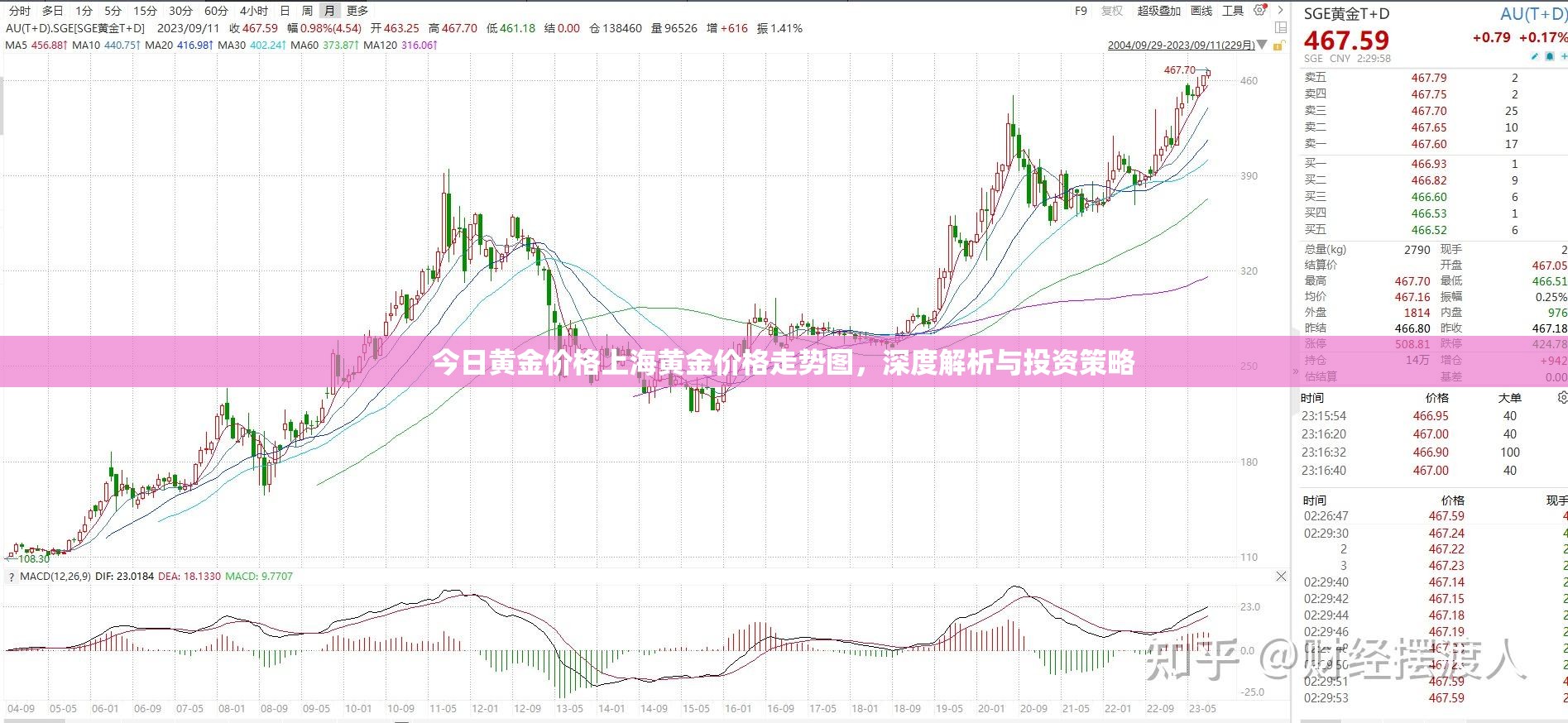 今日黄金价格上海黄金价格走势图，深度解析与投资策略