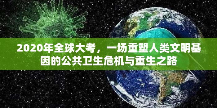 2020年全球大考，一场重塑人类文明基因的公共卫生危机与重生之路