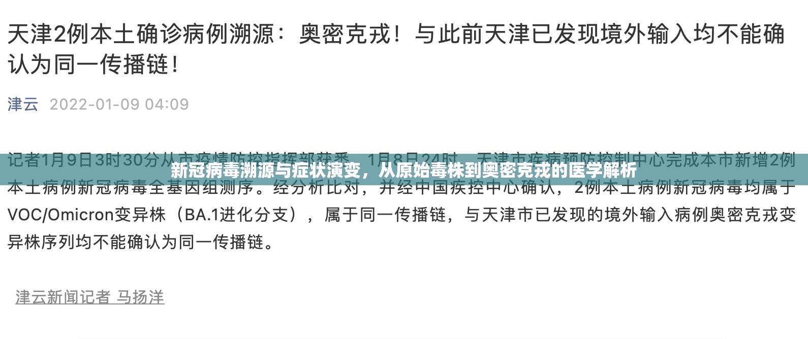 新冠病毒溯源与症状演变,从原始毒株到奥密克戎的医学解析 新冠病毒溯源与症状演变,从原始毒株到奥密克戎的医学解析