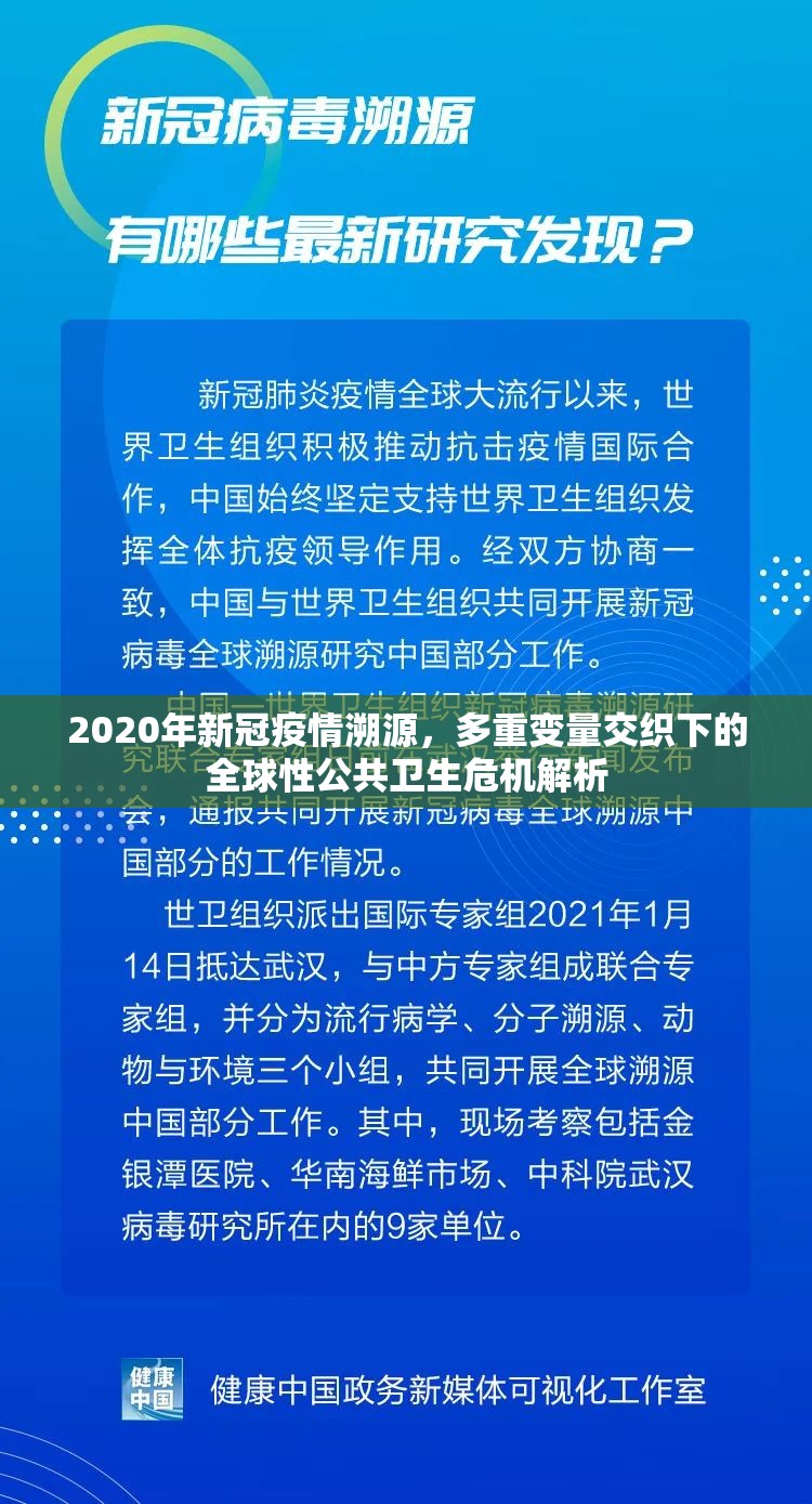 2020年新冠疫情溯源，多重变量交织下的全球性公共卫生危机解析