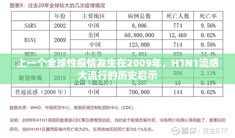上一个全球性疫情发生在2009年,H1N1流感大流行的历史启示 上一个全球性疫情发生在2009年,H1N1流感大流行的历史启示