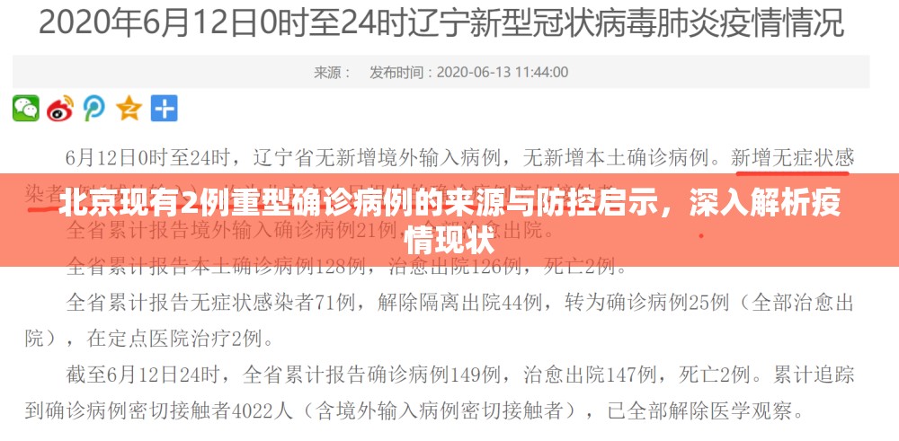北京现有2例重型确诊病例的来源与防控启示，深入解析疫情现状